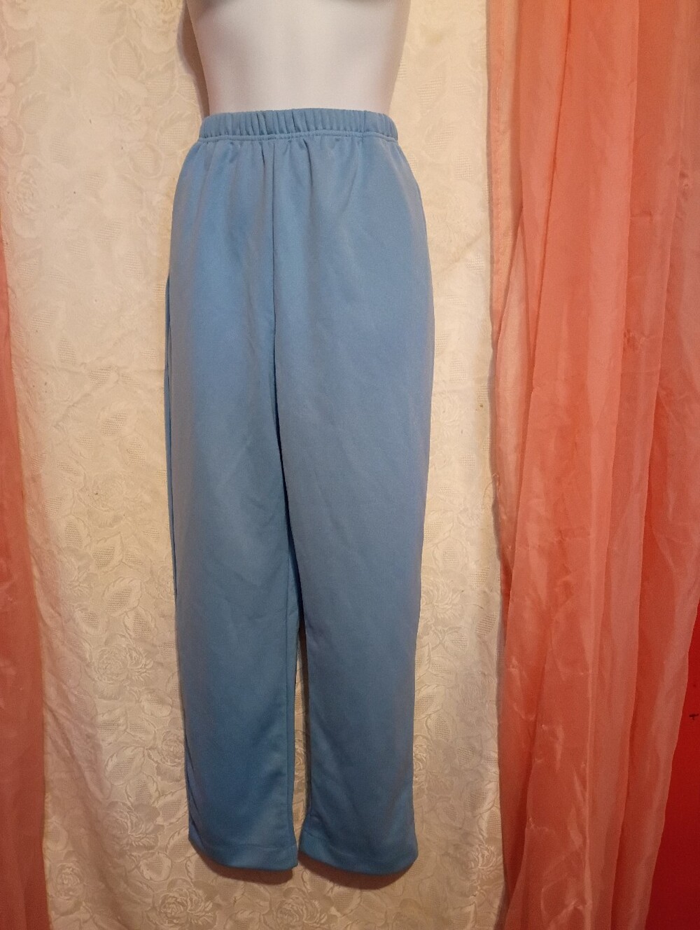 Blair Ladies Blue Polyester Knit Pants Sz 12